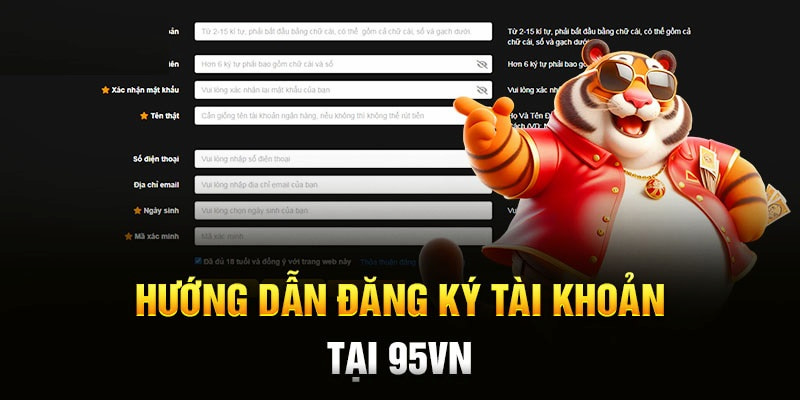 Đăng ký là bước đầu tiên để được tham gia bắn cá online tại 95VN